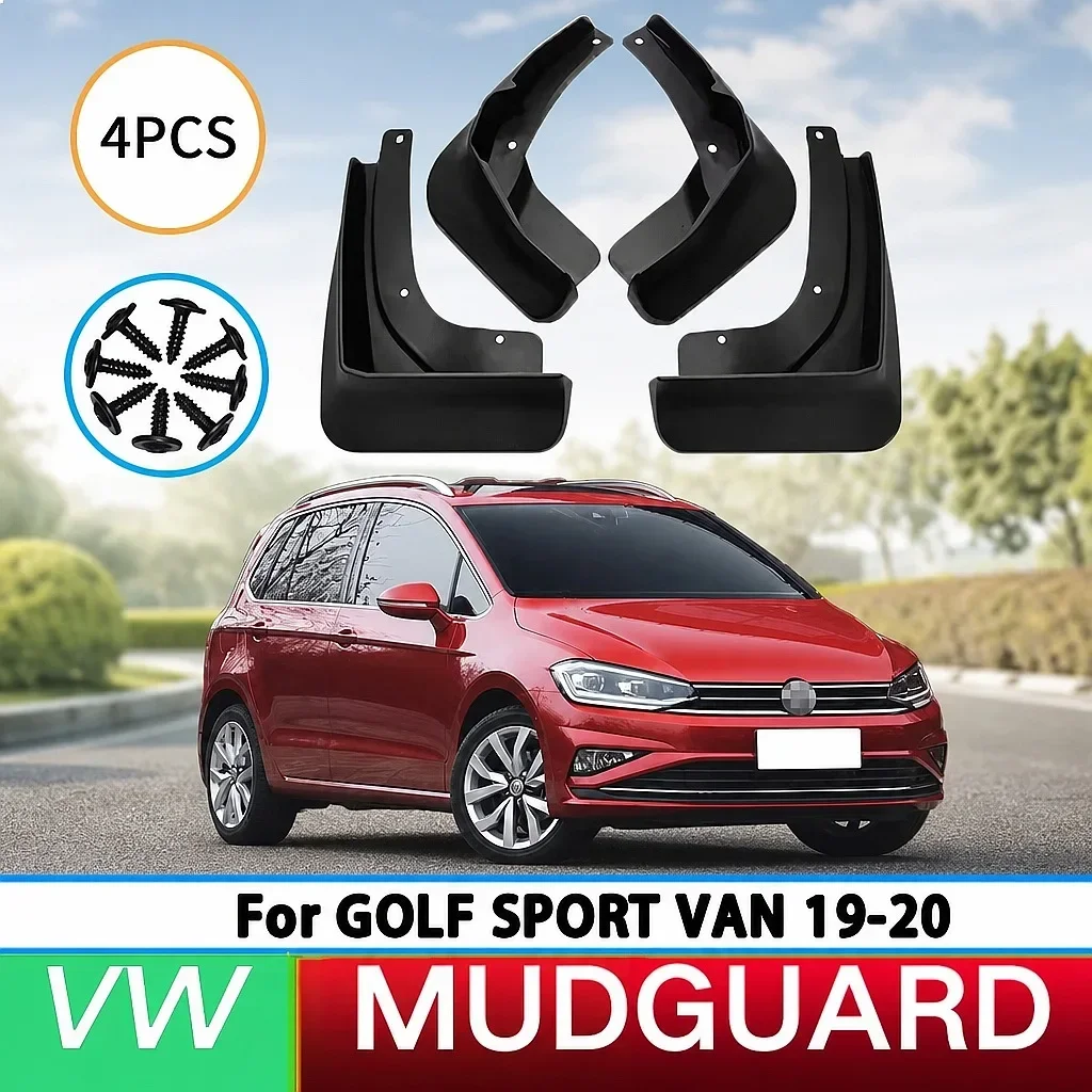 

Mud Flaps Splash Guards for VW Golf SportVan 2019-2020 Front Rear Wheel Mudguards