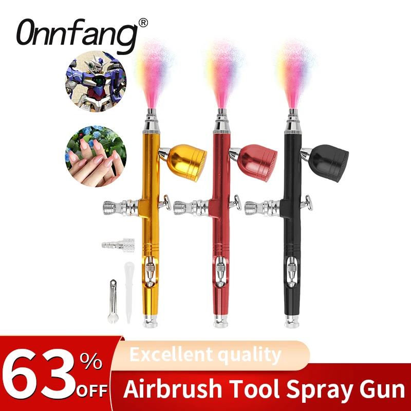 Dual Action Airbrush Pistola Gravity Feed Decoração do Bolo Nail Nart Modelo Manicure Pintura Car Paintart Ferramenta Tattoo 03 Milímetros
