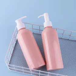 10/30pcs 260ml Pink Empty Lotion Pump Bottle Hand Wash Liquid Container Shampoo Shower Gel Cosmetic Dispenser Bottle