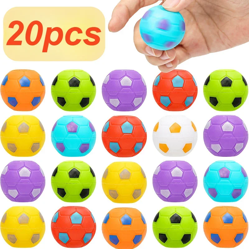 20/10/5pcs Fidget Spinners Soccer Ball Toy for Kids,Soccer Party Favors Goodie Bag Stuffers,Rotatable Soccer Finger Stress Ball