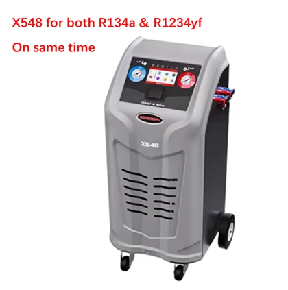 WONDERFUL X548 R134a /R1234yf Refrigerant Recovery And Filling Machine For Both Oil/electric Car AC System Handing