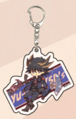 Yu-Gi-Oh! 5D's Fudo Yusei JACK ATLAS Crow Hogan Kiryu Kyosuke Keychain Yu Gi Oh YuGiOh Acrylic Keyring Bag Pendant