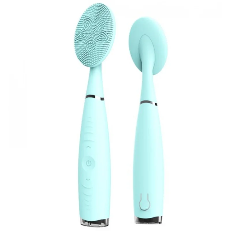 

New Design Sonic Electric Face Cleanser Brush Deep Pore Cleaning Waterproof Silicone Facial Cleansing Brush