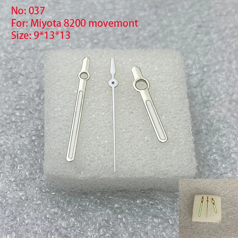 Watch Accessories Watch Hands 3 Needles Men Miyota 8200 Movement Watch Repair Parts Size 9.0mm*13.0mm*13.0mm/NO.037