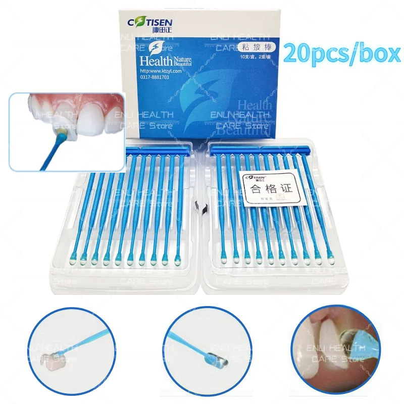 

20pcs/box Dental Veneers Take Stick Restorations Crown Porcelain Veneers Bonding Sticks Dentistry Disposable Consumables Tools