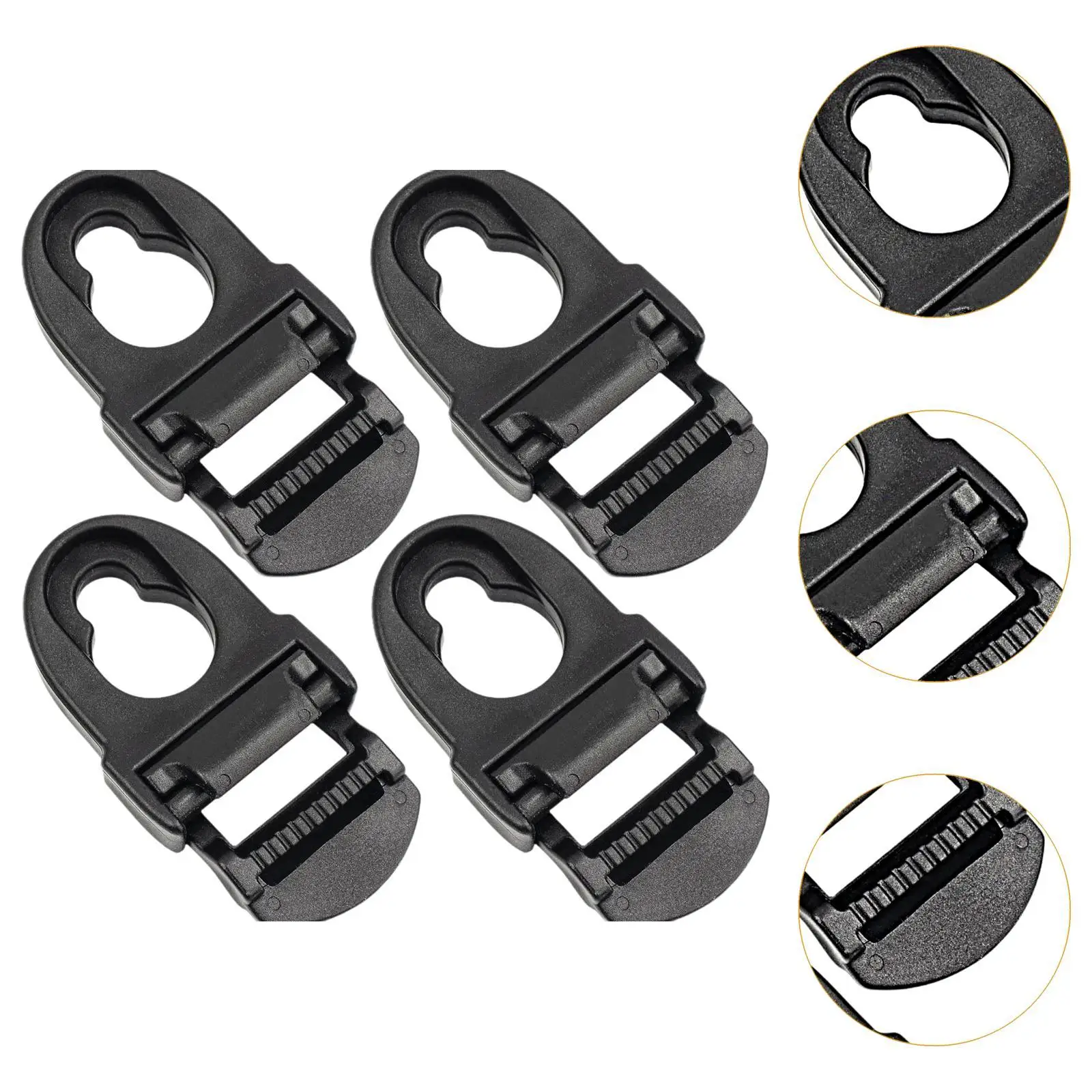 Kayak Seat Clips Replacement Kit Easy Install Plastic Seat Latches Hooks Set for Canoe Boat Seat Repair Accessories