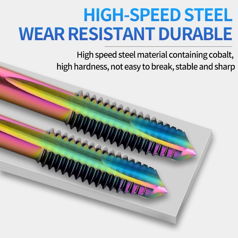 UT TAP HSSE-M35 DIN 371 376 Standard Spiral Pointed Tap M2 M3 M4 M5 M6 M8 M10 M12 Machine Screw Thread Taps For Through hole