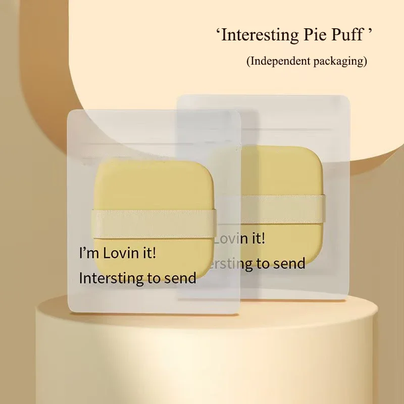 Butter puff air cushion biscuit becomes bigger when encountering water, super soft liquid foundation makeup tool is double-sided