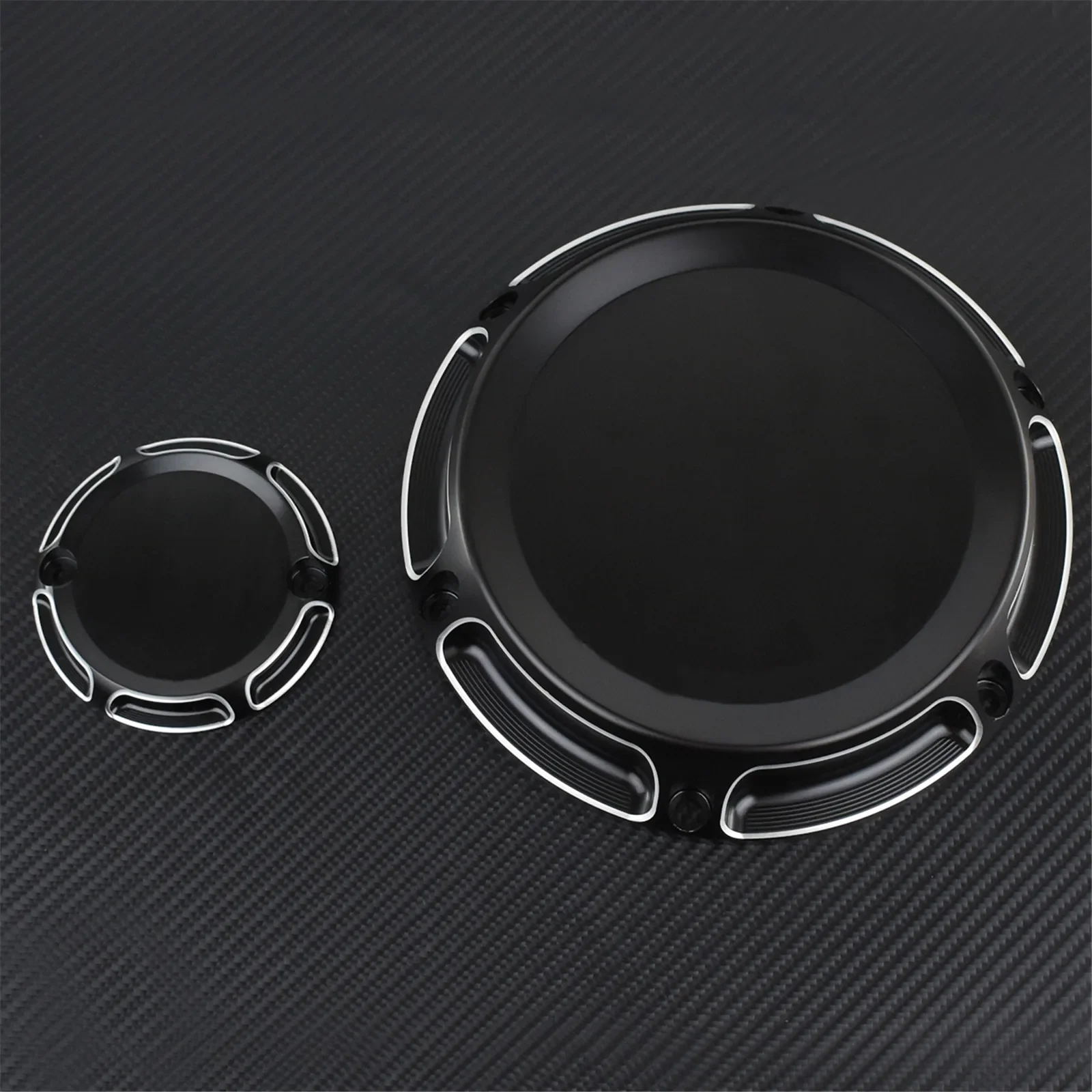 Motorcycle 6 Holes Derby Cover Timer Timing Covers Aluminum Black For Harley Sportster XL883 XL1200 SpuerLow Roadster Custom