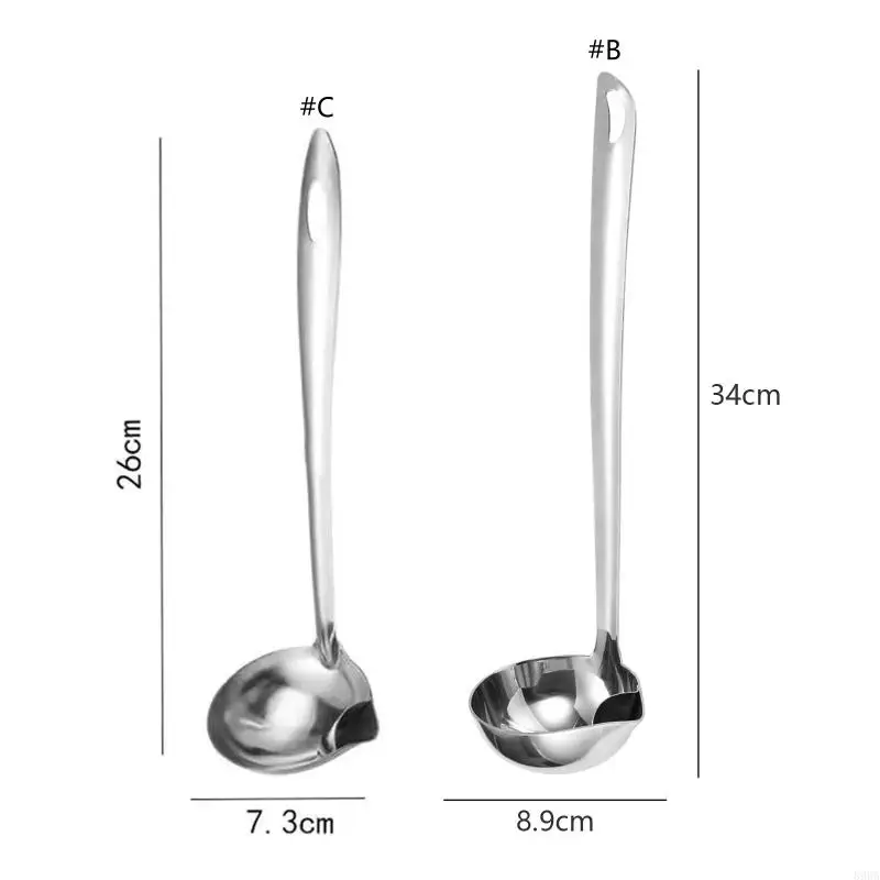 896A Passe-passe graisse en acier inoxydable séparater les pots à huile Filtre à huile Spooner Kitchen Gadgets pour maison