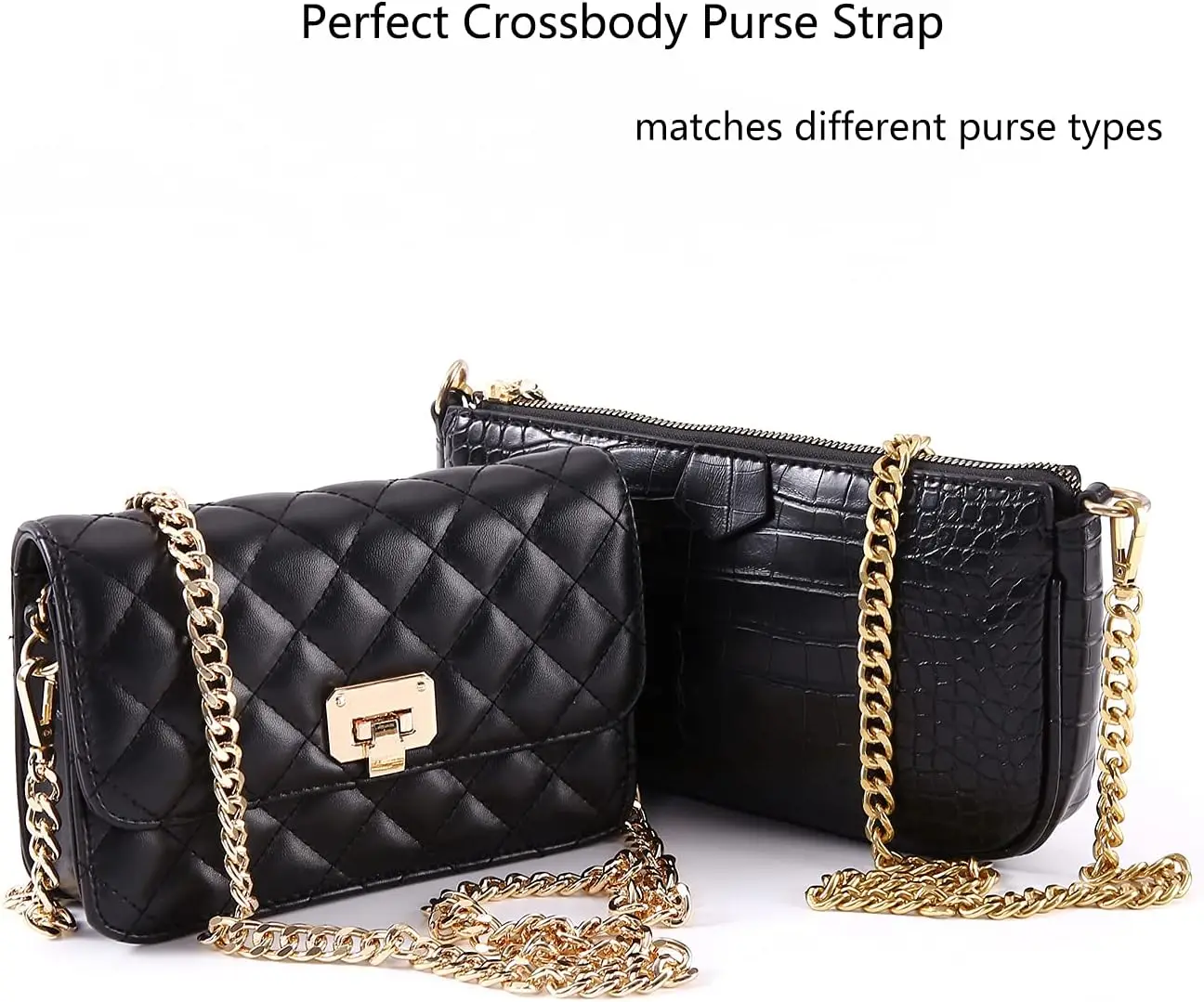 120 ซม.โลหะอลูมิเนียมโซ่เปลี่ยนอุปกรณ์เสริมสําหรับมือผู้หญิงกระเป๋าถือไหล่ DIY Handmade สายรัดที่ถอดออกได้