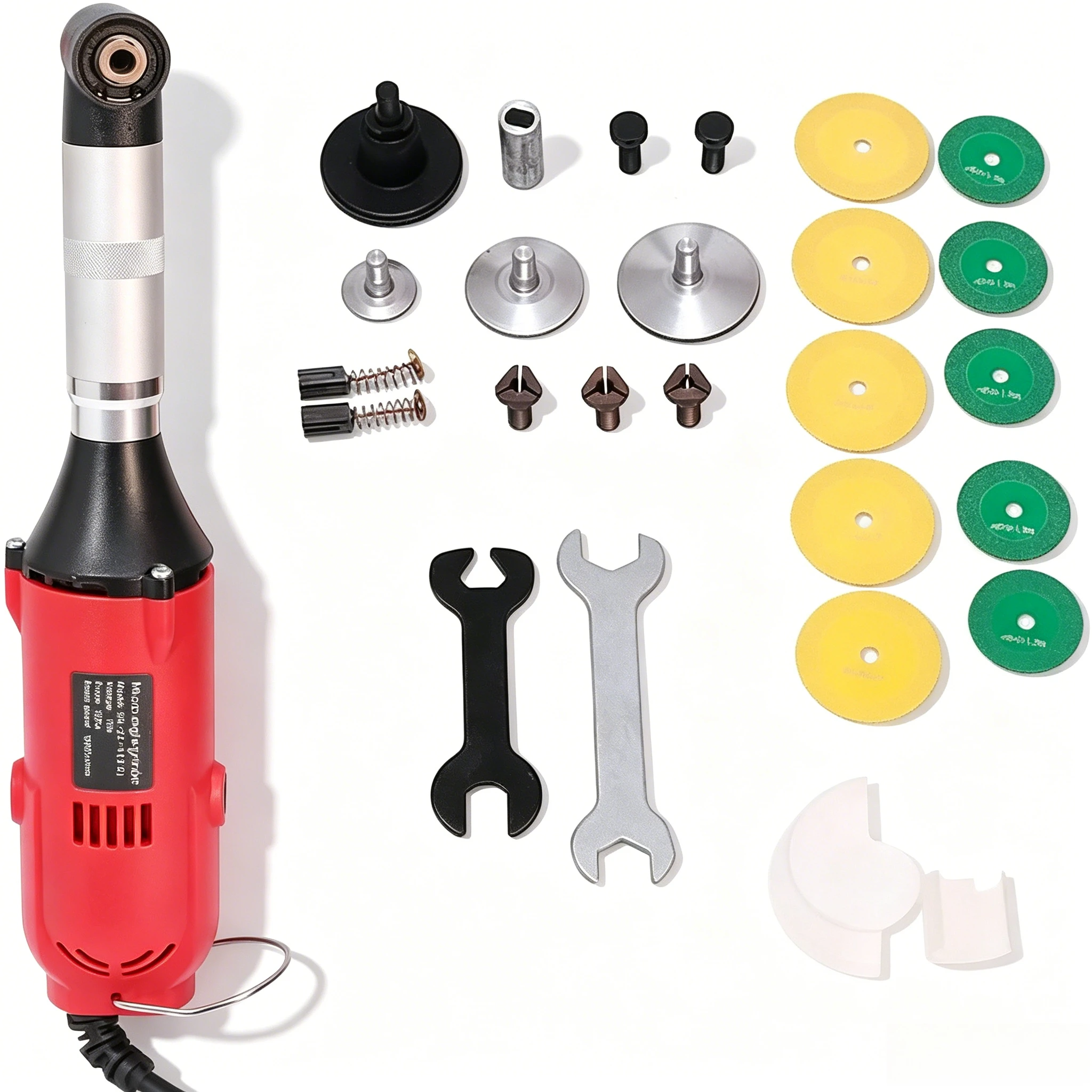 350W Variable Speed 90° Right Angle Die Grinder Kit, Electric Grout Removal Tool for Tile Cleaning Cutting Polishing
