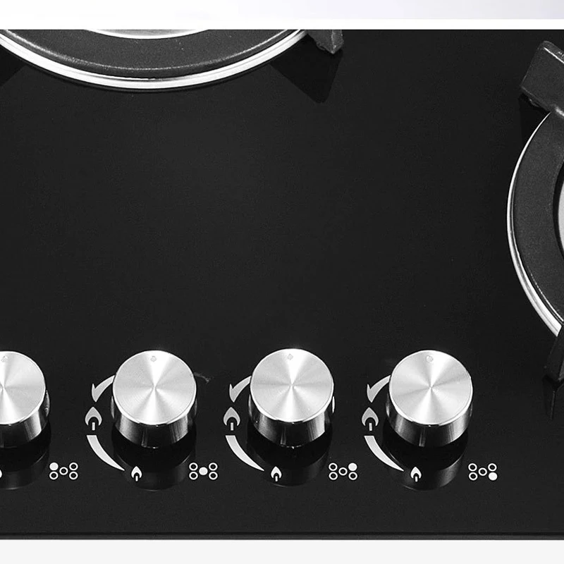 Gas Stove Household 5-eye Embedded Toughened Glass Panel Stove Liquefied Gas Stove