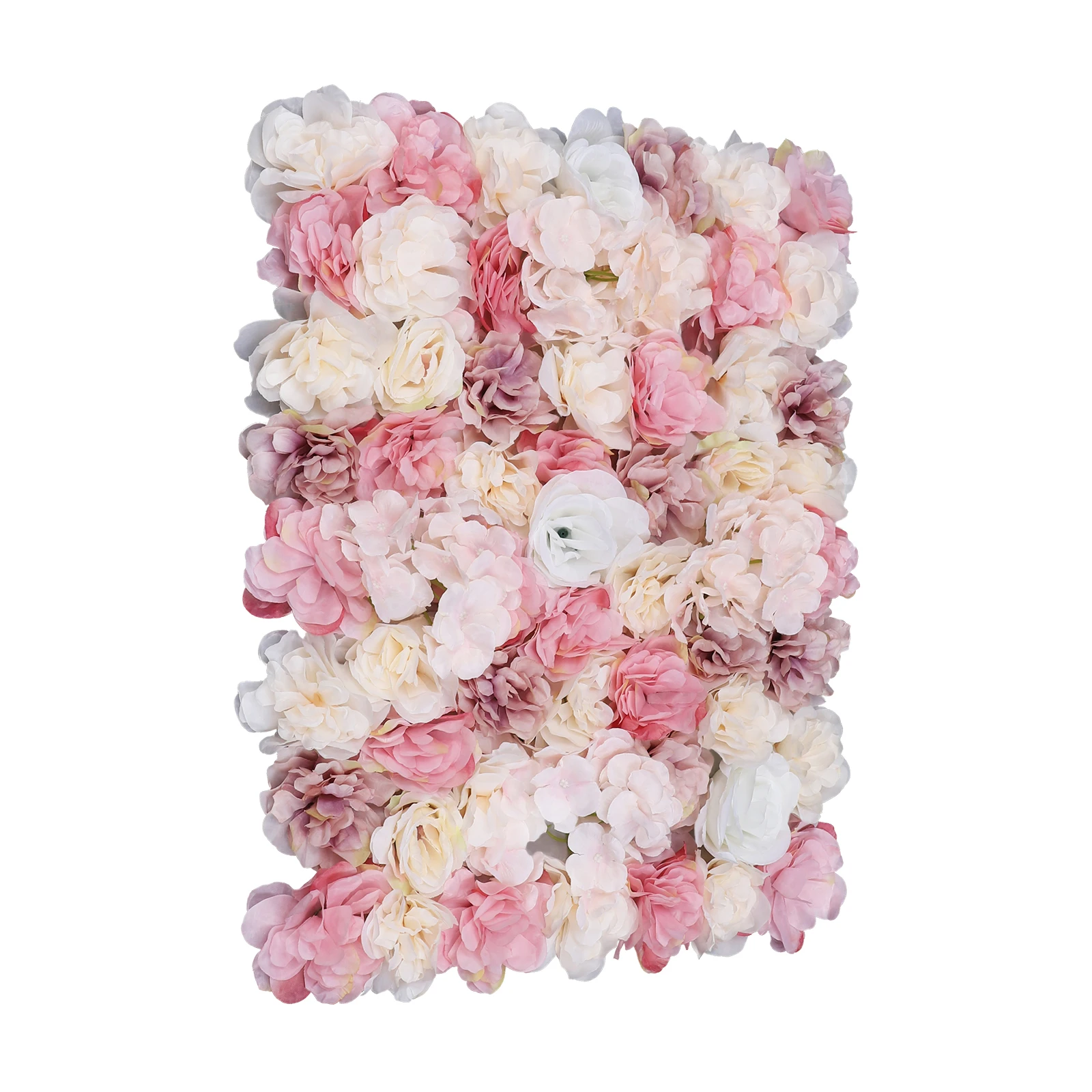 Artificial Flower Wall Panels – 12-Piece Set, Silk Flowers for Wedding, Party, and Home Decor