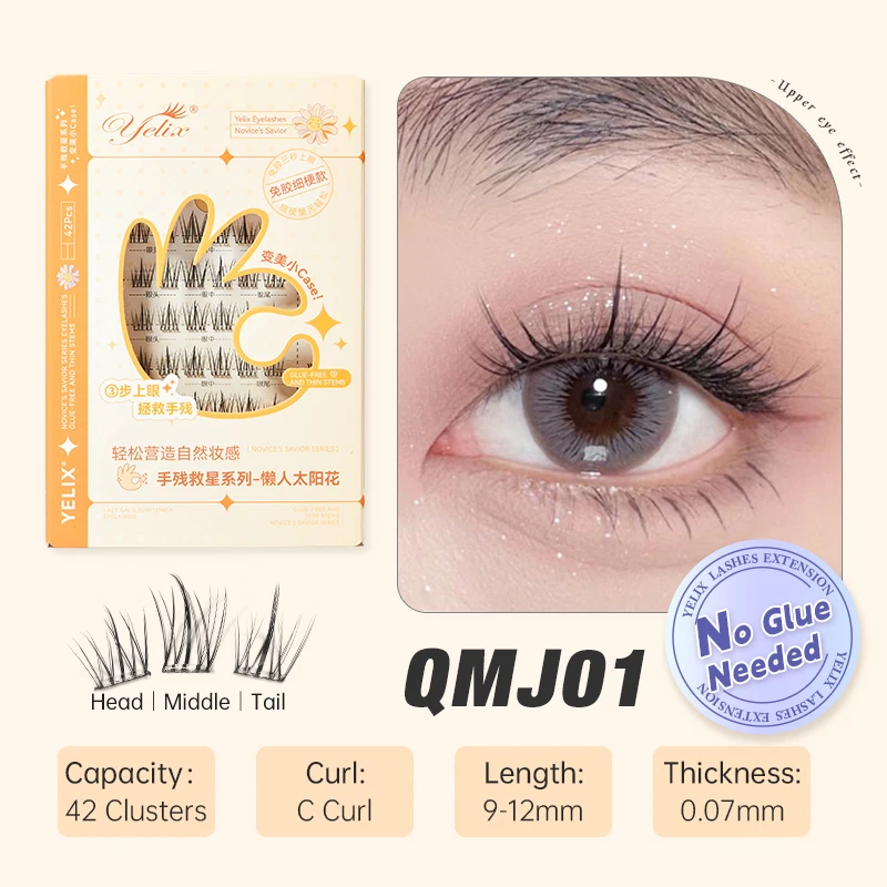 DIY Cluster False Eyelashes, Natural Soft Lashes