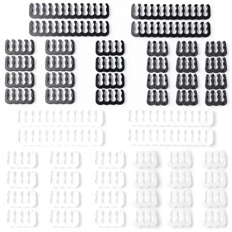 24Pcs/Set CableComb Clamp Cables Clip Organizer ATX 24Pin CPU 8Pin 6Pin Computer Wire Management Clip Sleeved Cable Manager