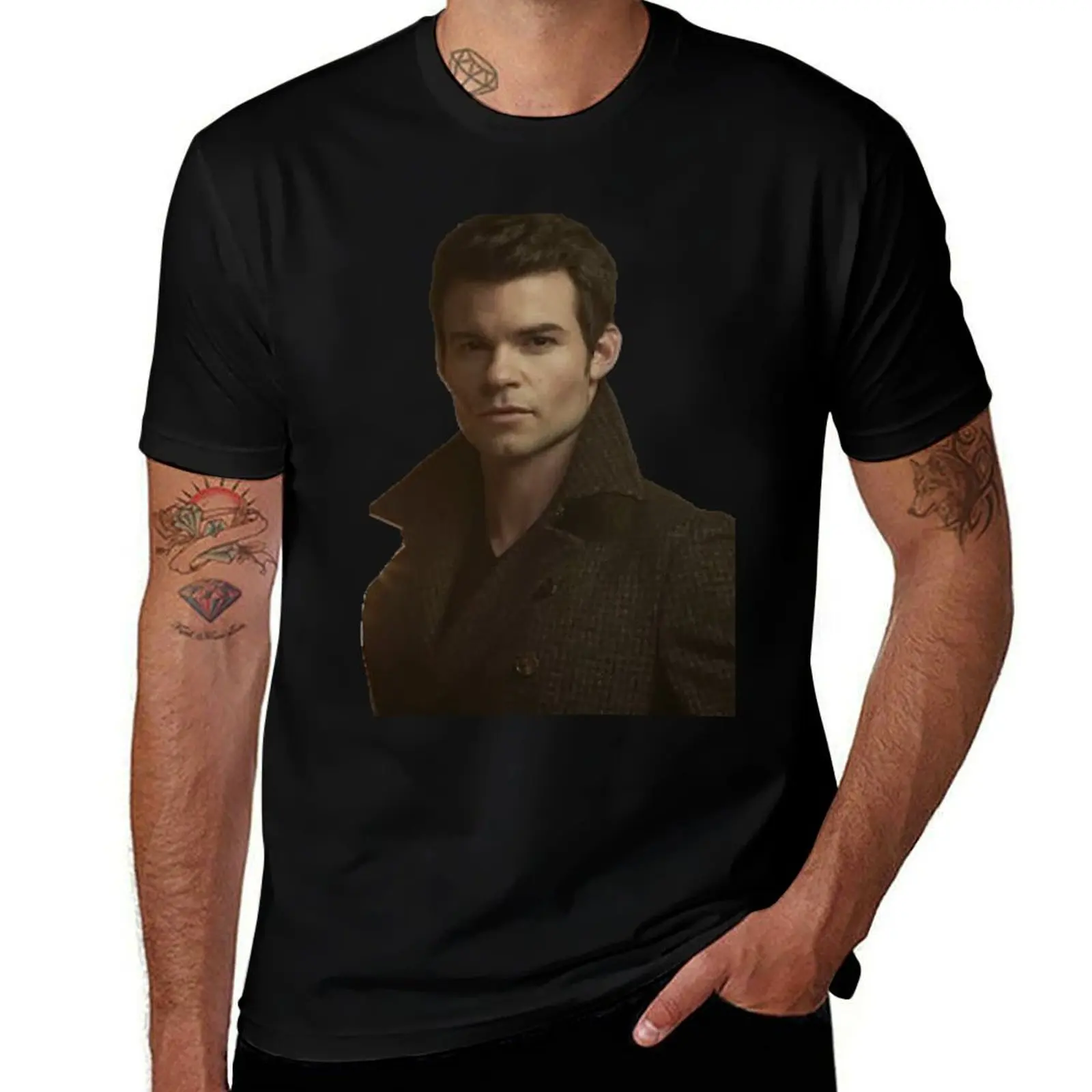 

Hard ever Look of Elijah || TVD T-Shirt cotton t shirt pack t shirts for man slim fit man tshirt T-shirt