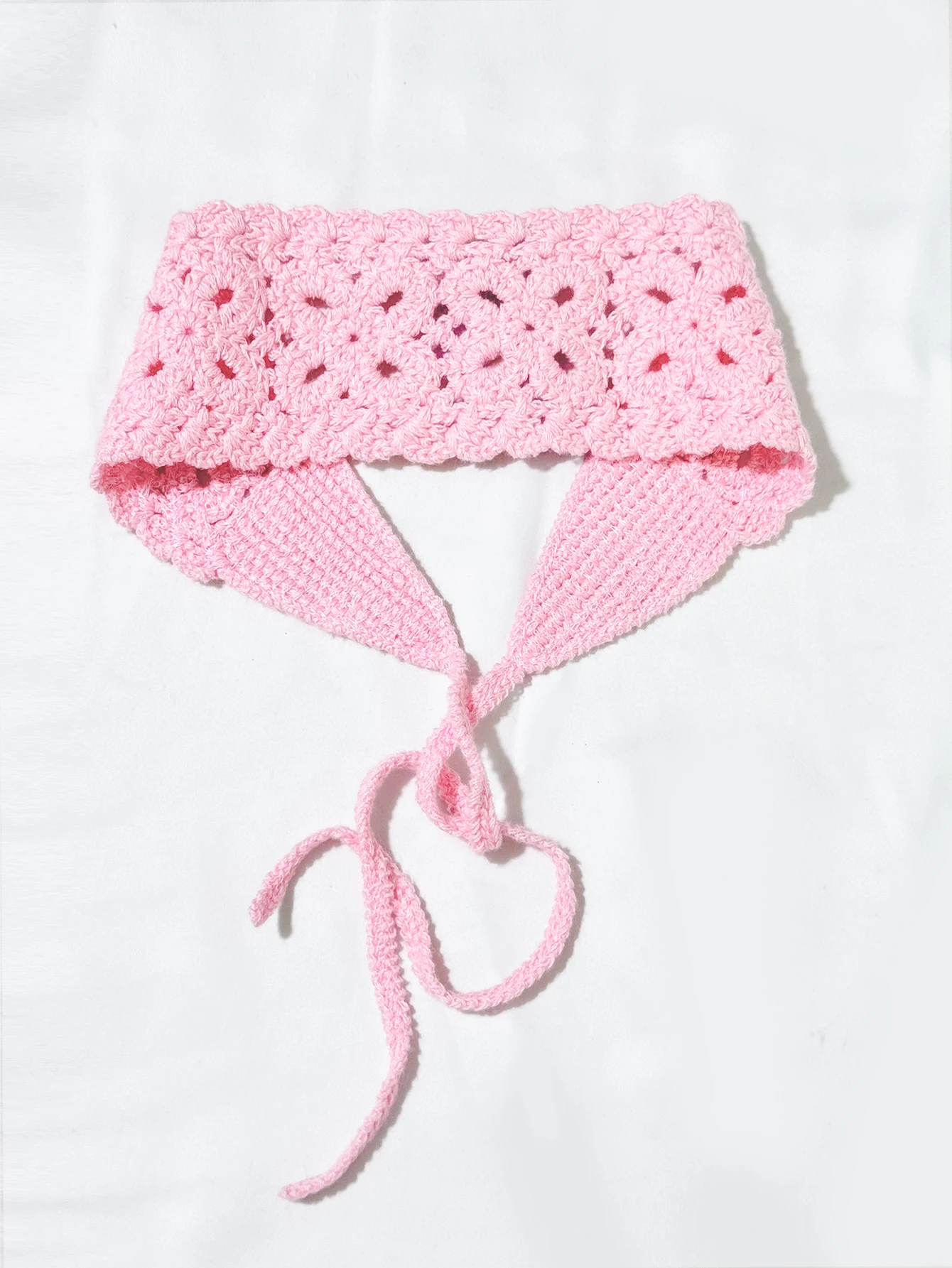 1-bloem uitgeholde gebreide haarband, kleurrijk geweven lint, veelzijdig haaraccessoire, schattige meisjeshaarband