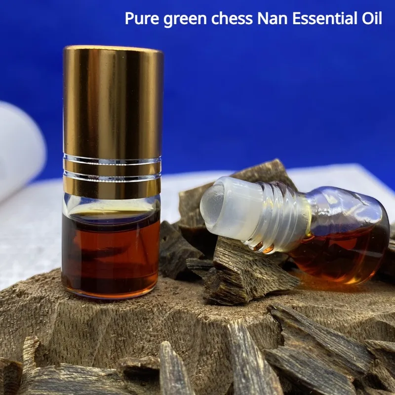 1g/2g/ Hainan Green Chess Nan Essential Oil Natural Pure Sooth /uplift Spirit Sliding Bead Type Smear Aromatherapy Essential Oil