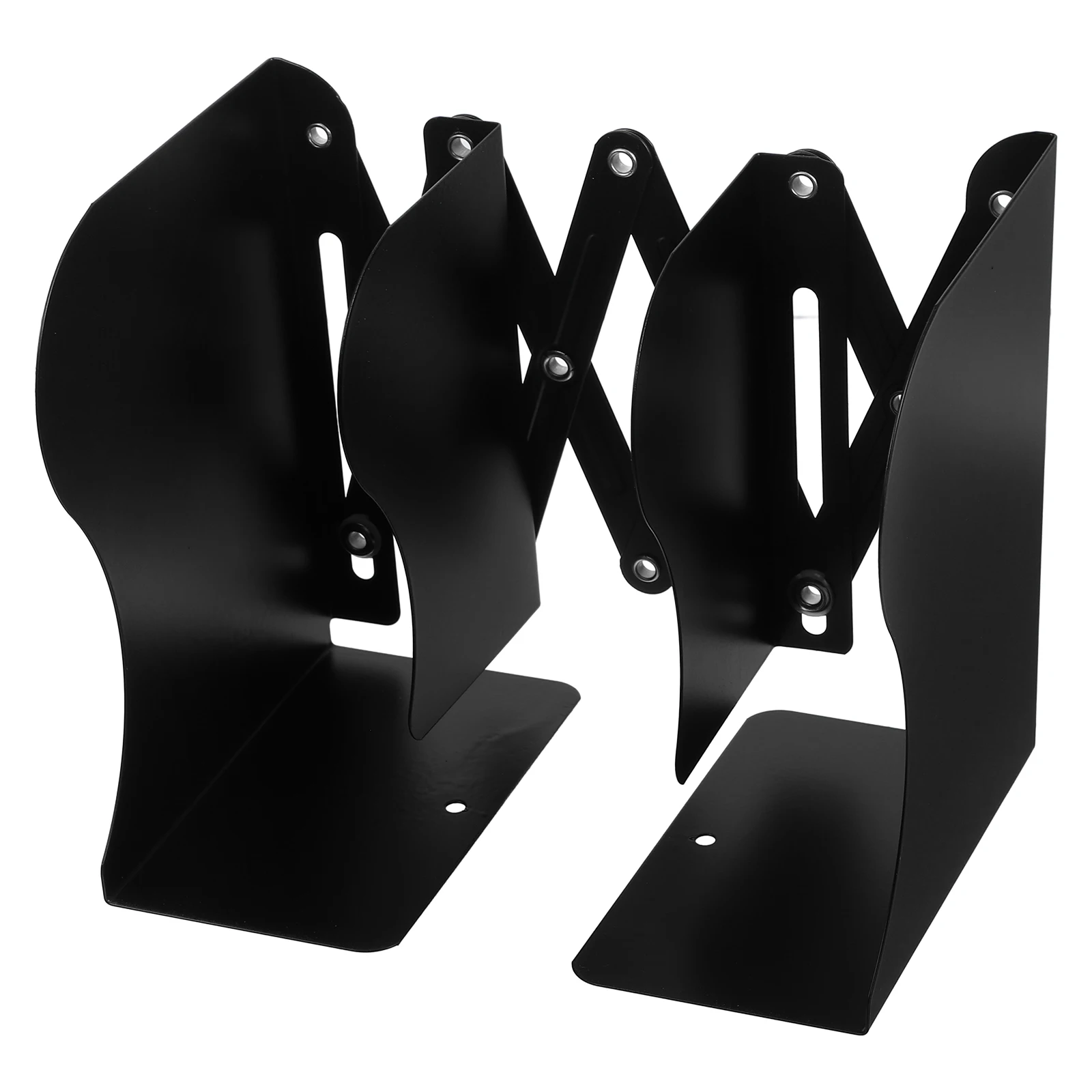 

Adjustable Expandable Metal Book Holder Bookend for Desk Desktop Retractable Book Shelf Heavy Duty Organizer Expandable Bookends