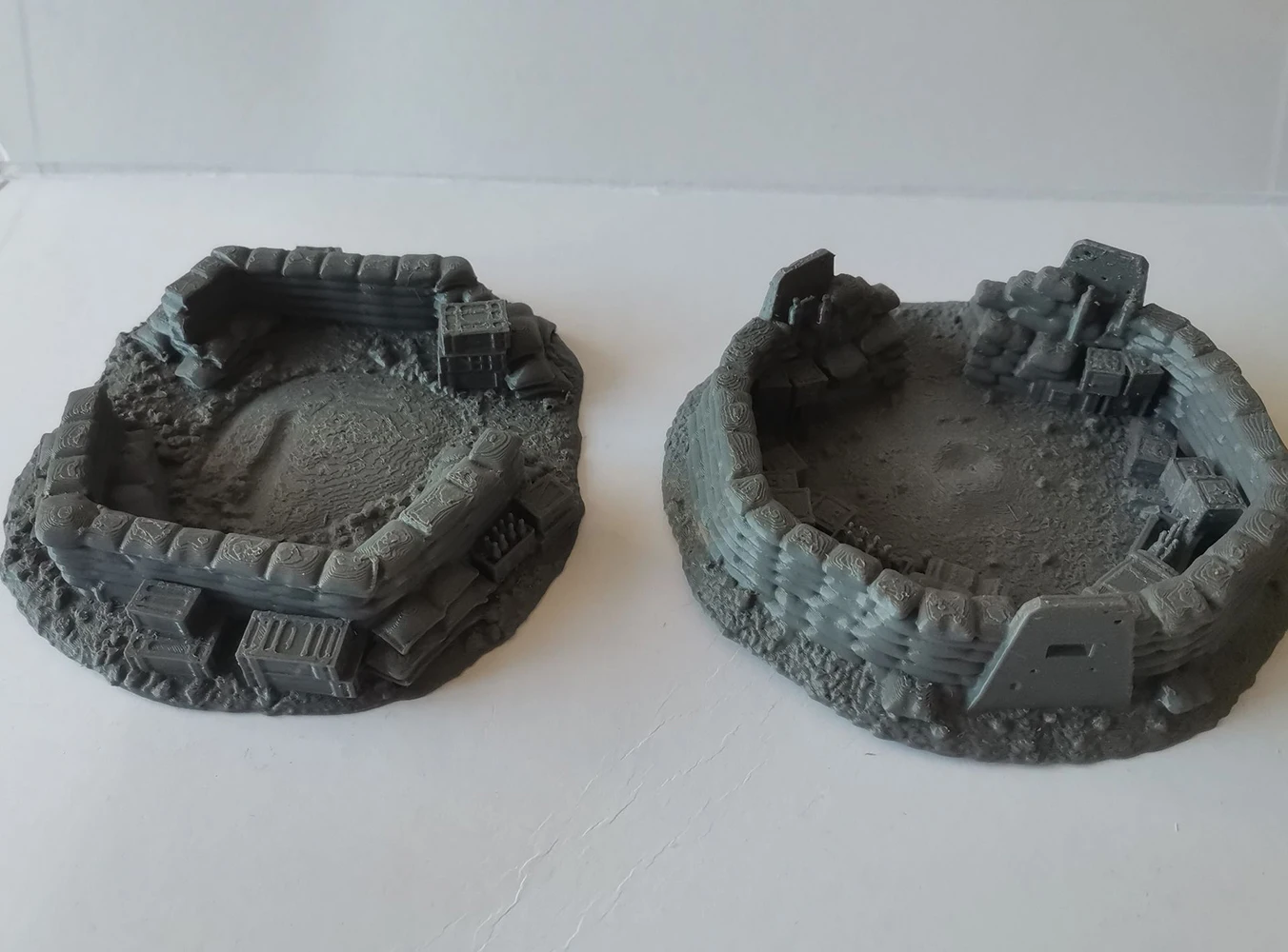 3D Printing Model Trench Scene Production Accessories Tools Desktop Sand Table Scene Platform DIY