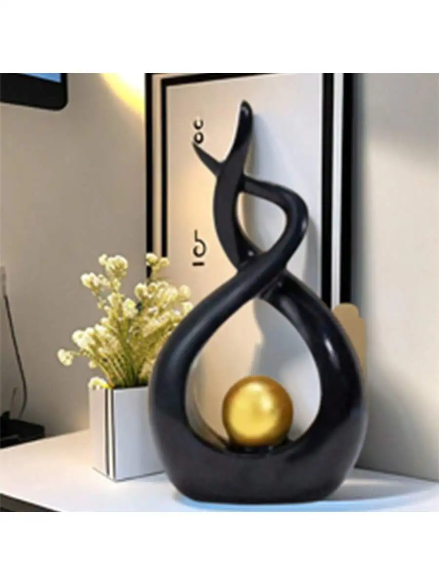 Figuritas nórdicas de decoración del hogar para Interior, sala de estar, escritorio, accesorios de decoración de cerámica, escultura de estatua, adornos Feng Shui