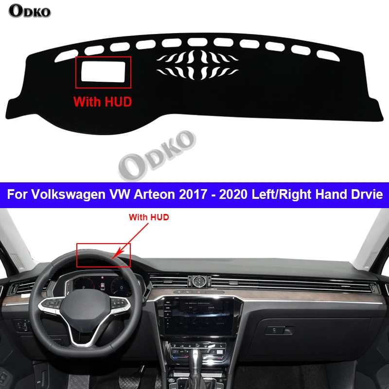 Car Dashboard Cover For Volkswagen VW Arteon 2020 2019 2018 2017 Auto Dash Mat Carpet Cape Anti-sun Sun shade Dashmat Anti-skid