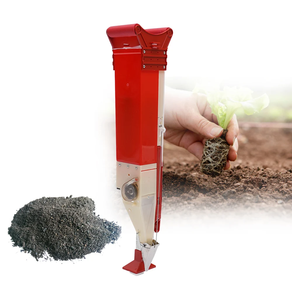 Manual Single Barrel Fertilizer Applicator Adjustable Handheld Fertilizer Applicator 6-8 Acres Vegetable Garden Fertilizer Tool