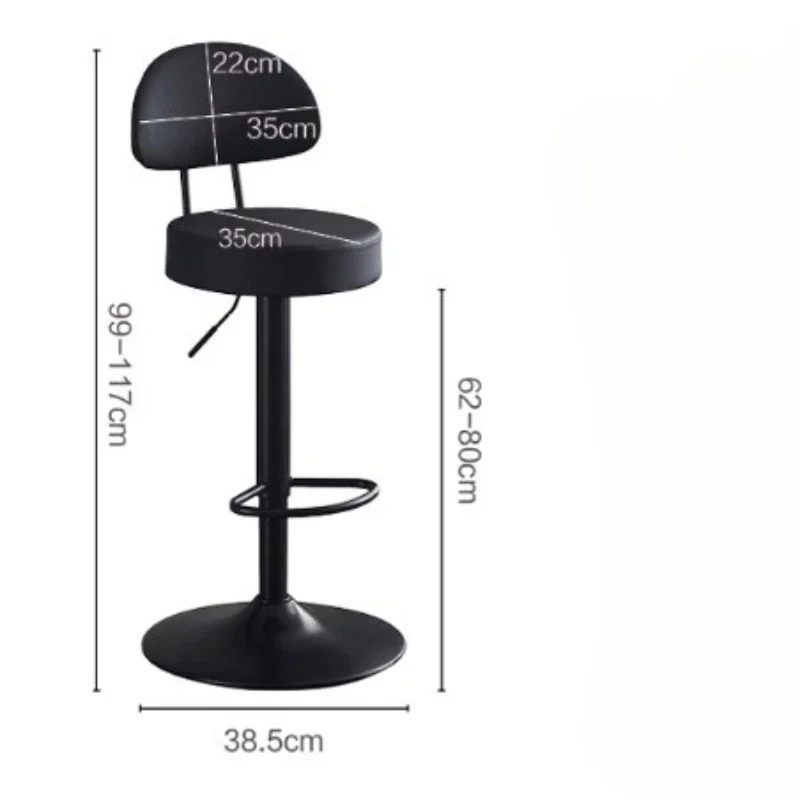 모던 바 거실 가구 고급 등받이 주방 스툴 바 높은 카운터 인체공학적 북유럽 사무실 의자 회전식 북유럽 스타일