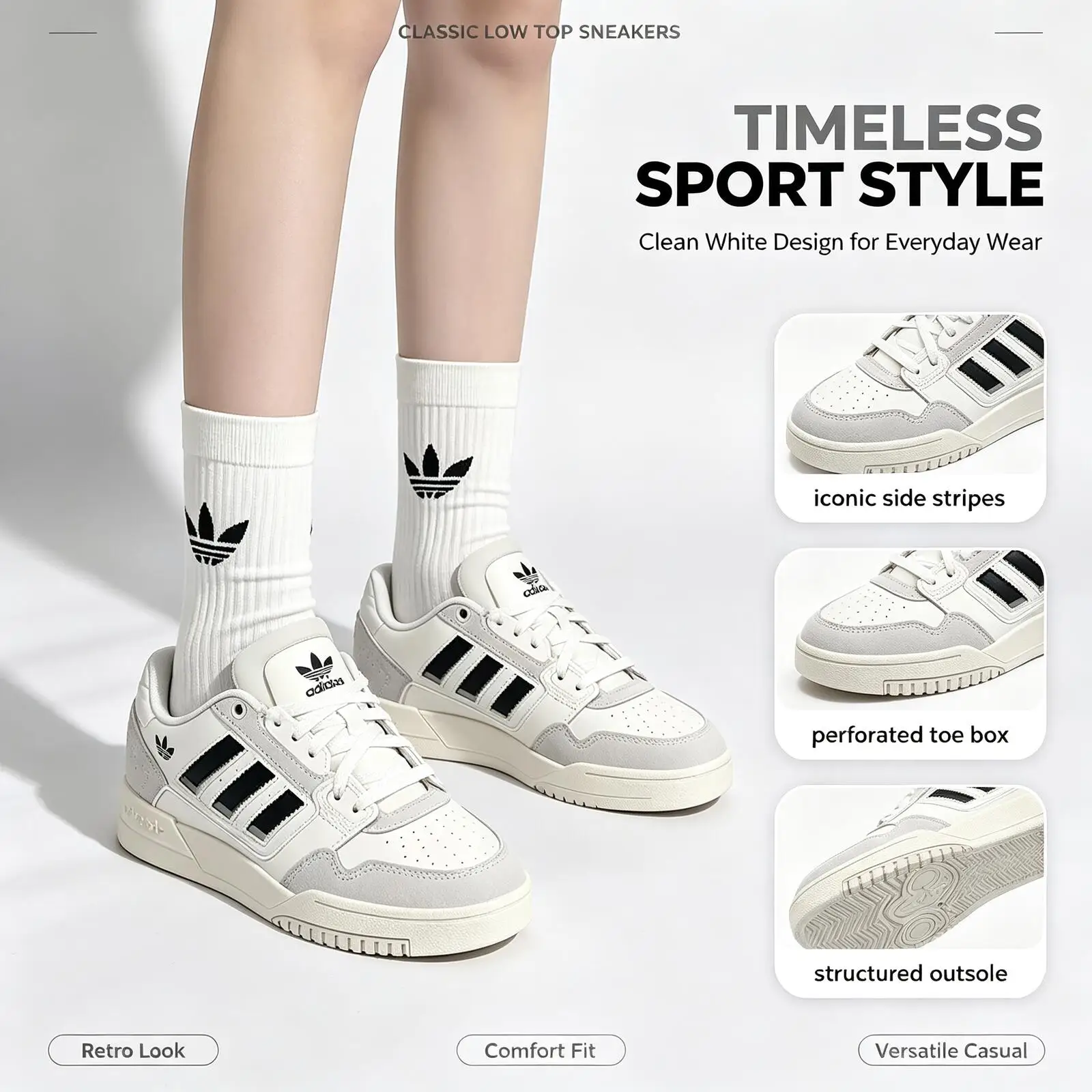 Распродажа Adidas: мужская и женская обувь Clover, летние спортивные кроссовки нового стиля, легкие низкие кеды, повседневная обувь.