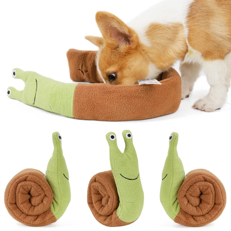 Snail Shaped Sniffing Mat for Dogs Cats Interactive Odor Hide Puzzle Training Toy Fun Pet Play Toy