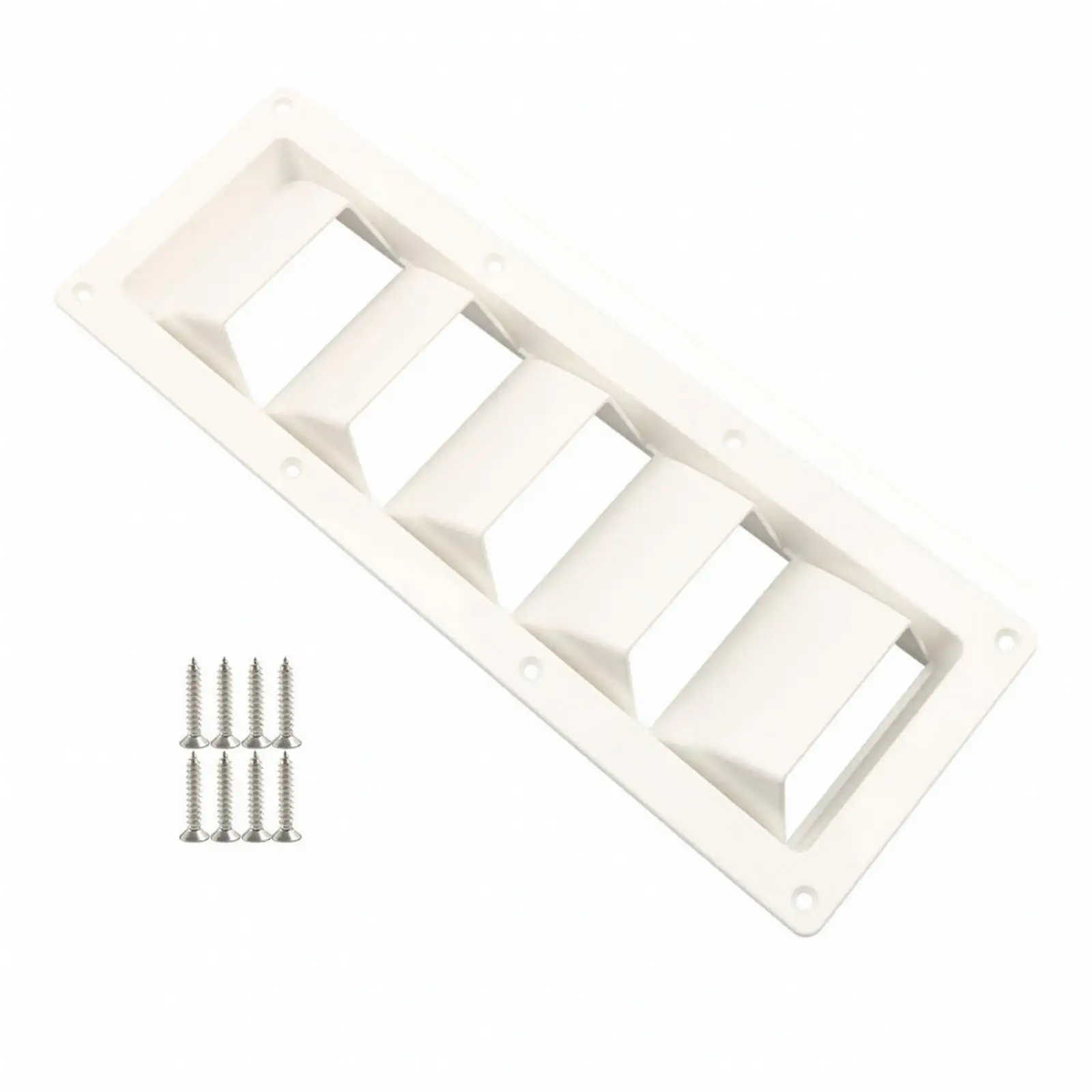 Durable ABS Vehicle Ventilation Sheet for Trailer Boat RV Cabinet Door with Screws Mounting Holes