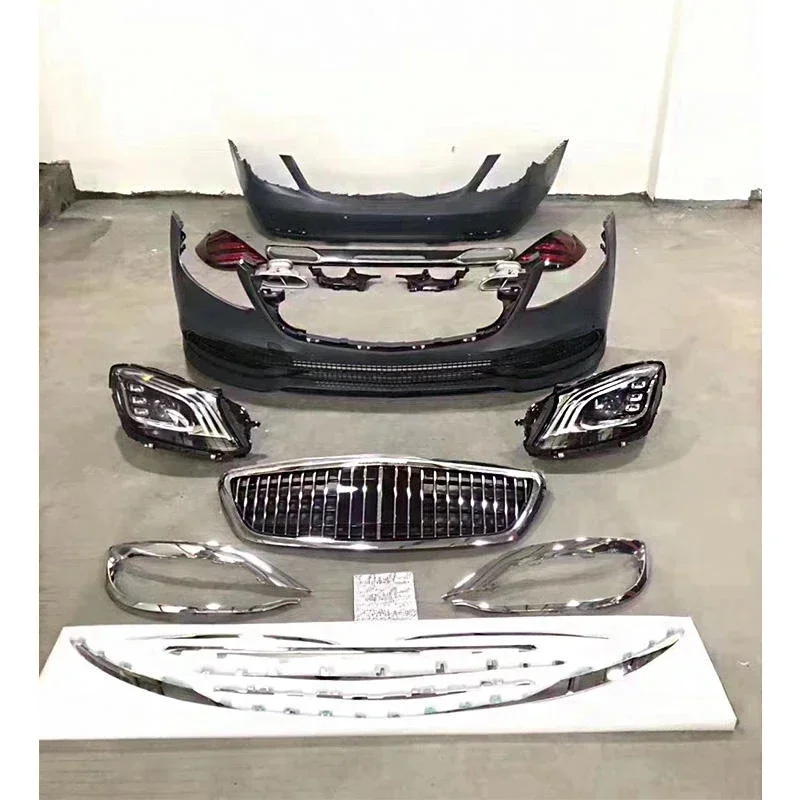 

For Mercedes Benz S Class W222 14-20 Modified Maybach Model Body Kit Include Front Rear Bumper Assembly For S350 S400 S450 S500