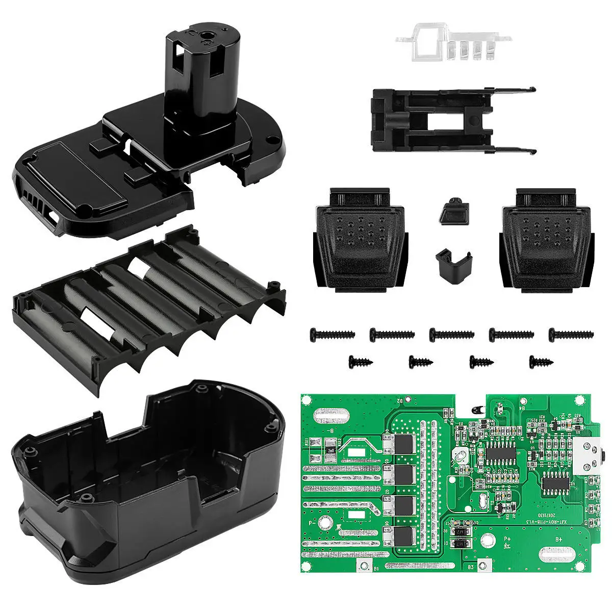 New Arrival Li-ion Battery Case Replacement for Ryobi Plastic Shell 18V Battery Cases P108 with BMS for Cordless Power Tools