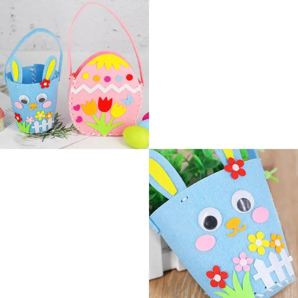 L43A Handmade Easter Handbag Early Learning Teaching Aids for Kids Boys Girls