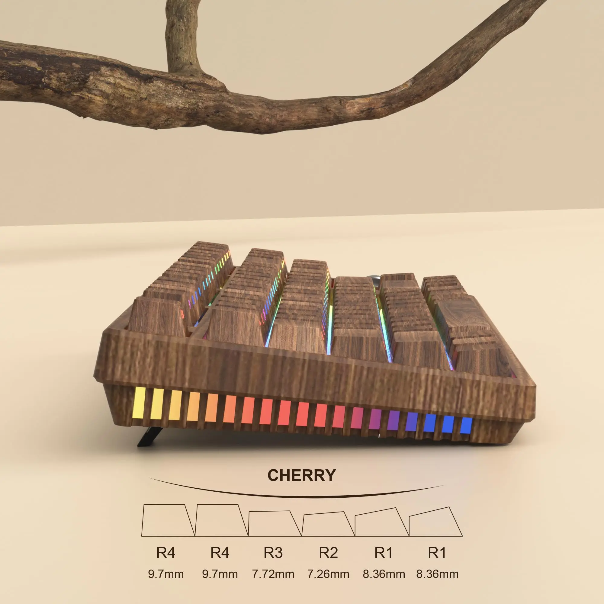 Imagem -04 - Walnut Wired Gaming Teclado Mecânico 75 Lado Impresso Programa Retroiluminado Pré-lados Interruptor Branco para pc Womier-f87
