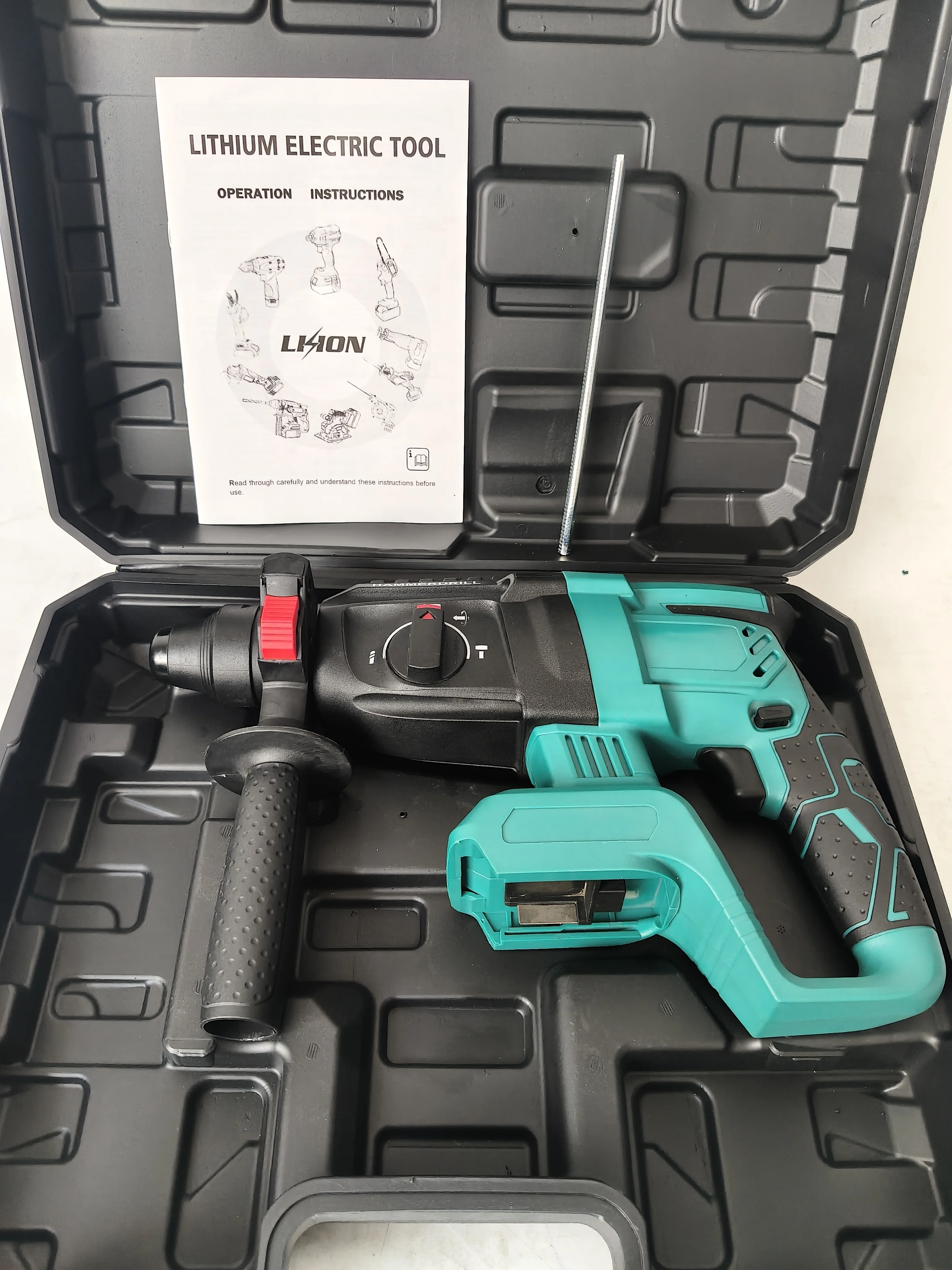 26mm Battery Light Duty Cordless Electric Drill Set 800W Rotary Concrete Breaker Demolition Hammer SDS Chuck Brushless Impact