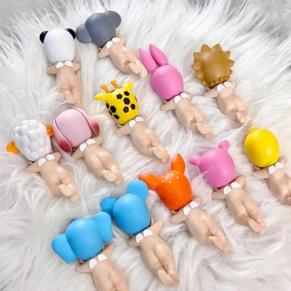 S Angel Hippers شخصيات صغيرة الحيوان صندوق أعمى ألغاز Kawaii زخرفة دمية طفل الهاتف الديكور لطيف هدية الكريسماس #6