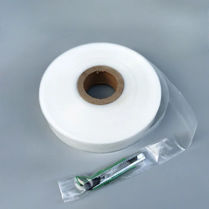 

5-13cm Width Long Cylindrical Membrane Thick Transparent High-pressure PE Packaging Bag Long Straight Tube Flat Mouth Roll Bags