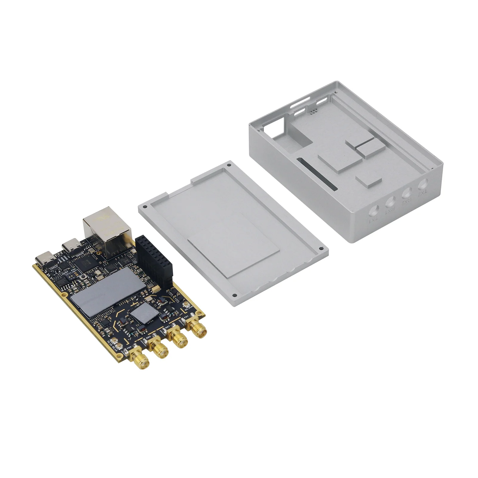 70 ميجا هرتز - 6 جيجا هرتز Zynq7020 + AD9363 SDR لوحة تطوير الراديو المحددة مع غلاف CNC لـ Pluto SDR MATLAB