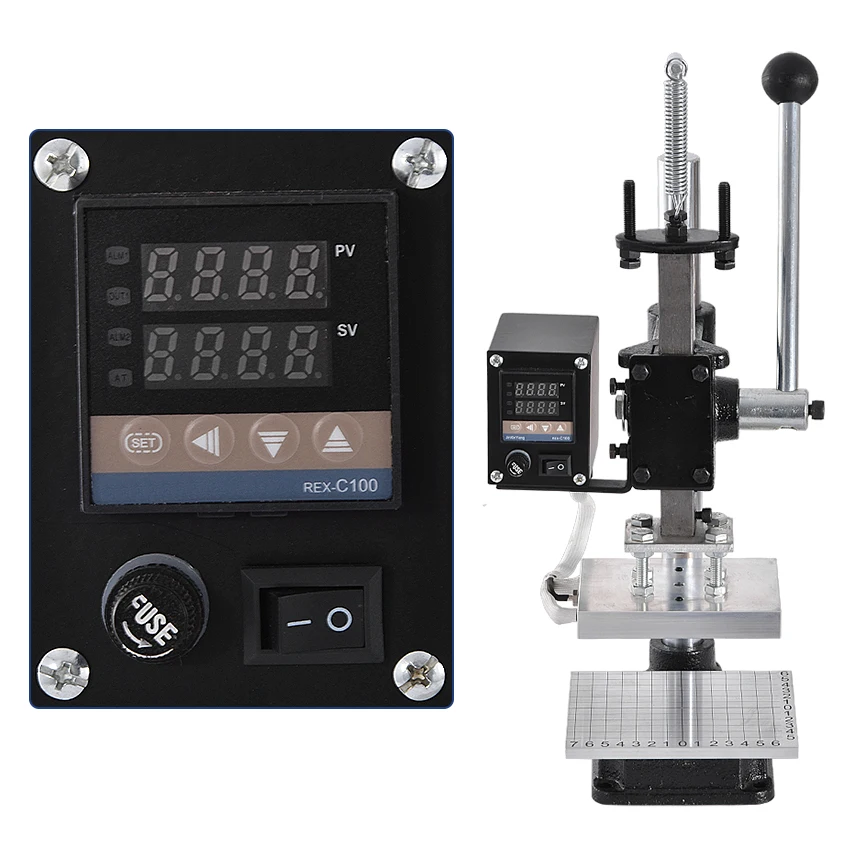 JXY-SD160B Bronzing Machine Rhombus Hole Punching Machine Gilding Press Heat Pressing Machine Hot Stamping Press Gilder