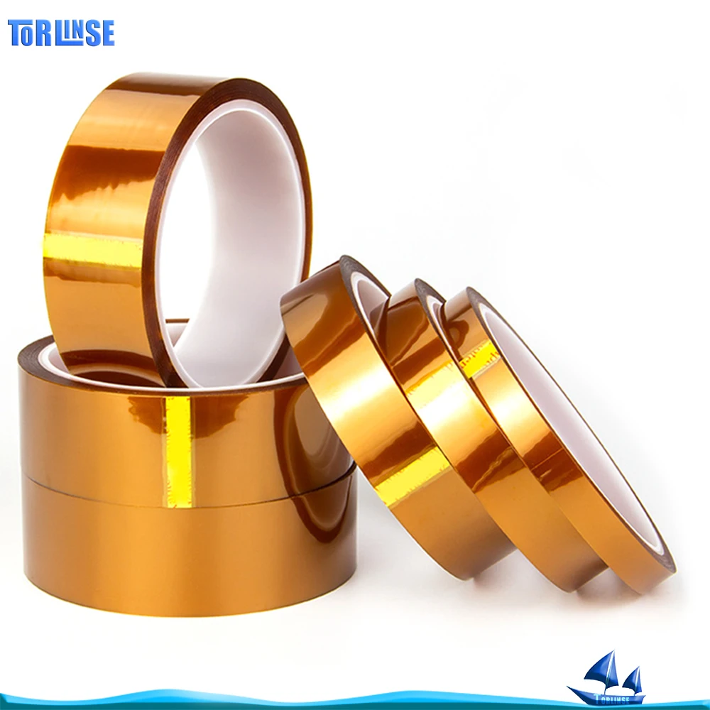 

3-30 мм высокотемпературная тепловая лента BGA, Золотая термоизоляция, защита электронной платы, полиимидные клейкие изоляционные ленты