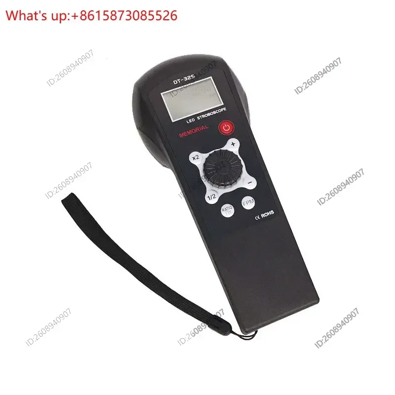 JNC Stroboscope Meter Handheld Digital Stroboscope Tachometer DT-325E with 9 lights
