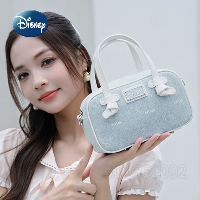 

Disney Stitch New Women's Handbag Luxury Brand Original Fashion Women's Shoulder Bag Cartoon Mini Women's Bag High Quality
