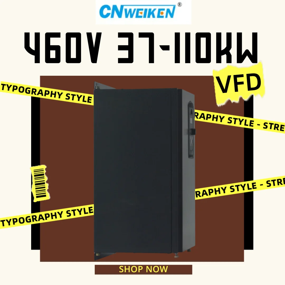 37-110KW 3P Variable Frequency Drive Converter Inverter 460V Vector Motor Speed Controller 3P Input to 3P Output for Industrial