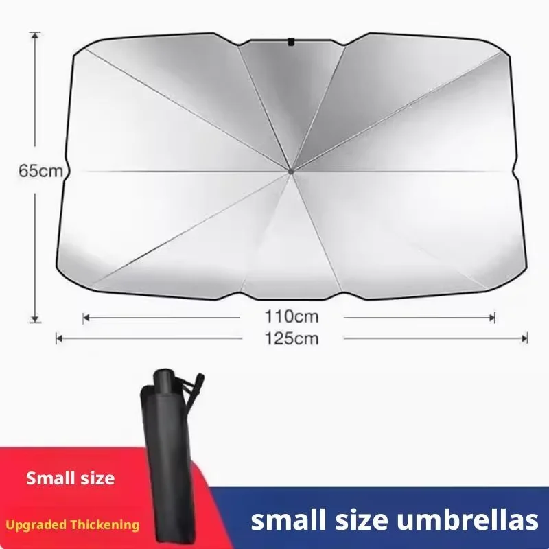 Portable Car Sunshade Inside Front Windshield UV Sun Protector Insulation Sun Block UV Protectant Dash Cover image 3