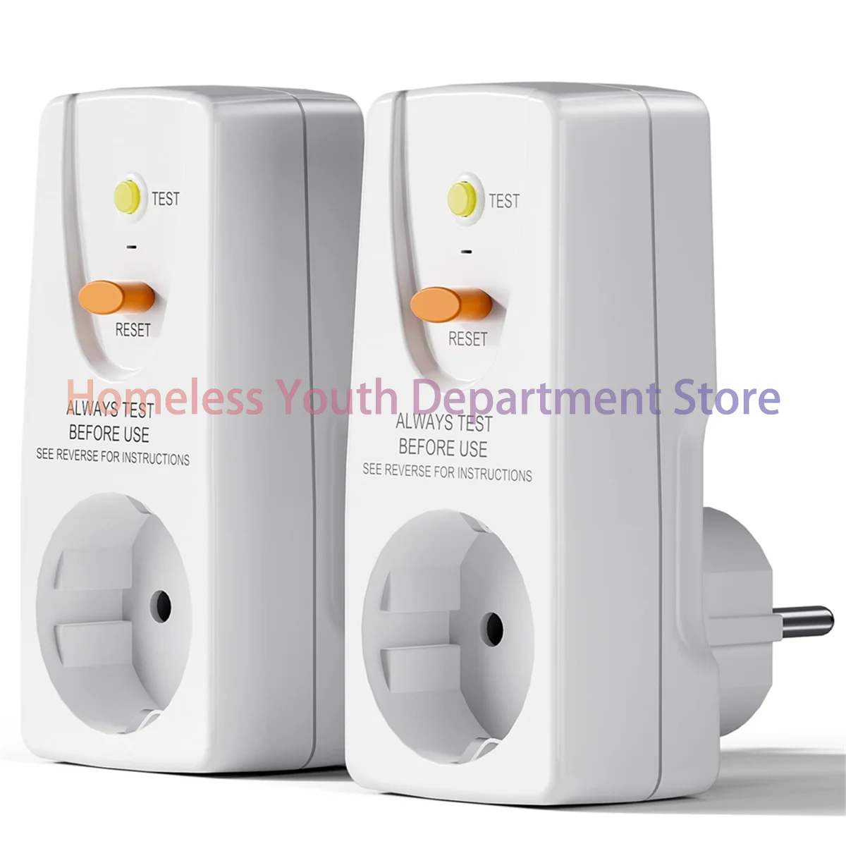 

ABQR 2pack 16A Gfci Leakage Protection Plug Rcd Socket Home Circuit Breaker Cutout Switch Personal Protection Plug EU Plug