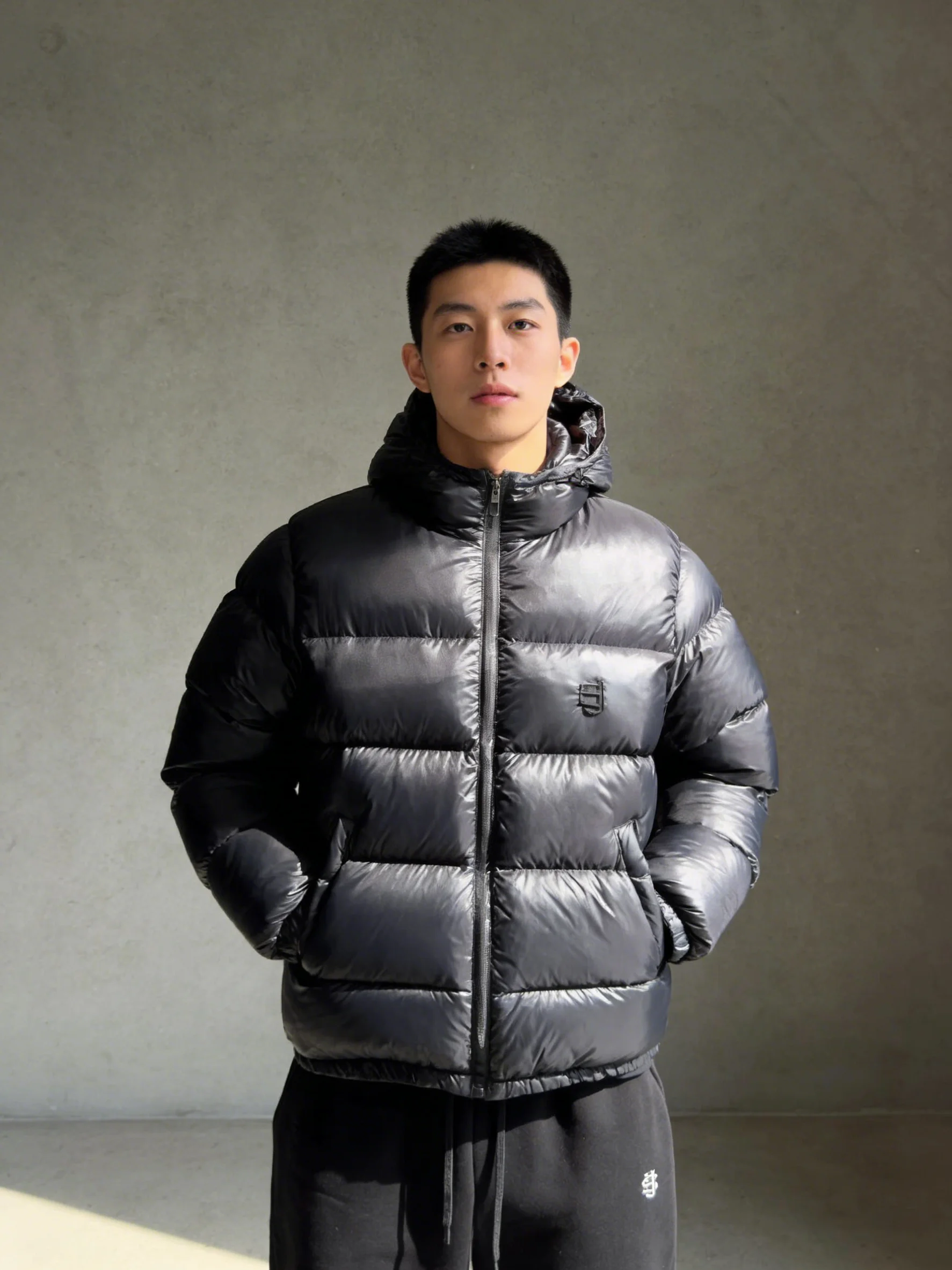 

2025 New Wave European and American Cross border Street Hip Hop Alphabet Embroidered Men's and Women's Warm Cotton Clothes