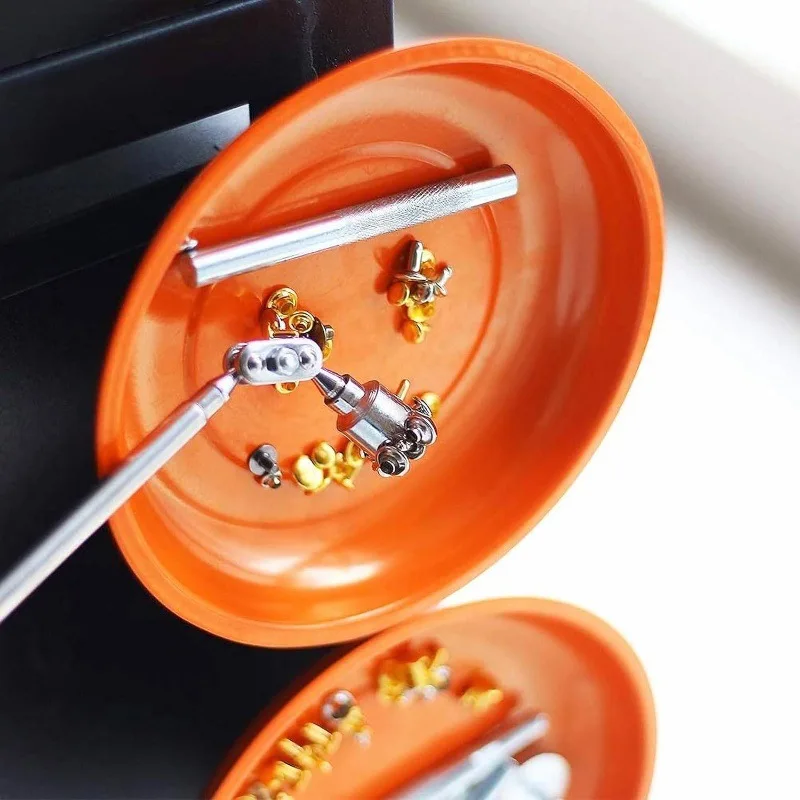 Round /Square Magnetic Bowl, Durable with Magnetic Stainless Steel Parts Tray for Easy Access and Prevention of Parts Loss