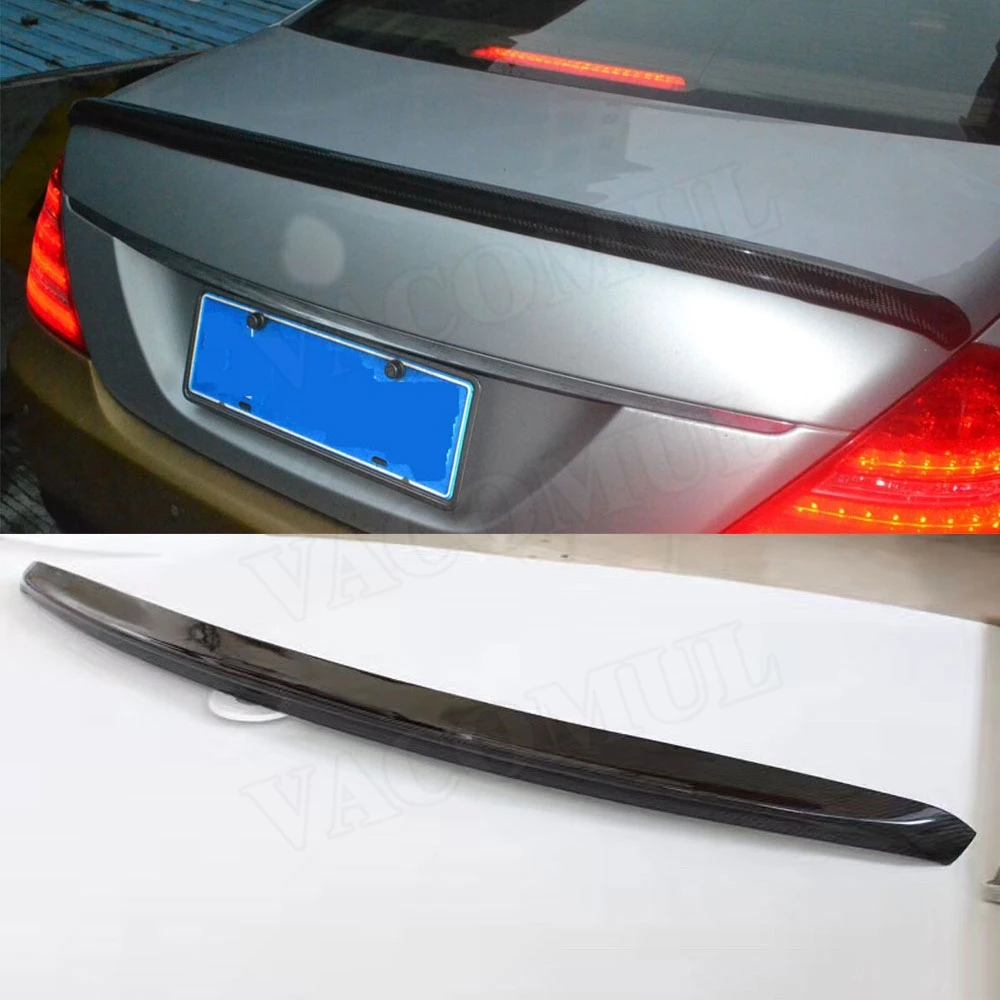 

VACOMUL Carbon Fiber Rear Spoiler Wings for Mercedes Benz S Class W221 4 Door S400 S500 S600 S63 AMG 2005-2013 Car Styling